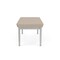 Lesro Lenox Steel 2 Seat Bench, Stone (Beige) Seat, Stone Back, 45 W 21 L 18.5 H, Linette Vinyl Seat LS2001 - alternate 2